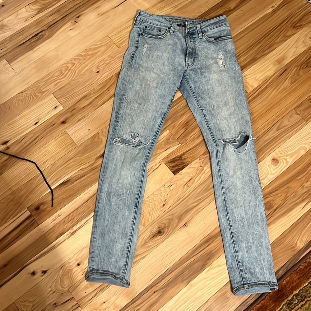 29x34 distressed mens jeans slim fit
